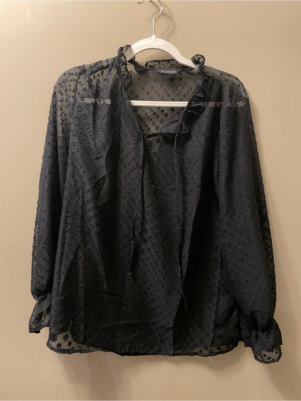 Women’s Sheer Black Top